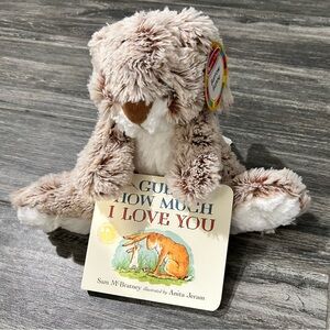 New Plush Bunny Stuffed Animal with 'Guess How Much I Love You' Book Easter baby